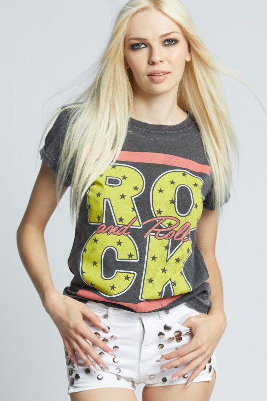 Camiseta ROCK con estrellas