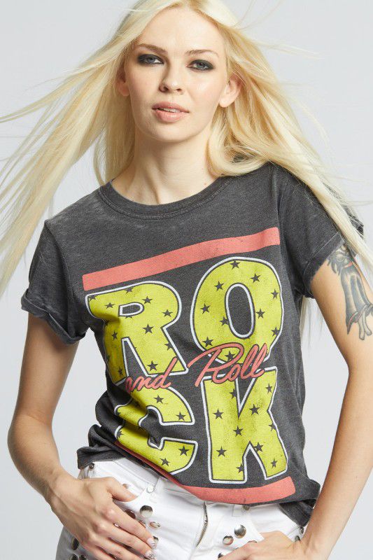 Camiseta ROCK con estrellas