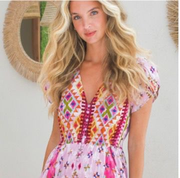 Vestido estampado rombos