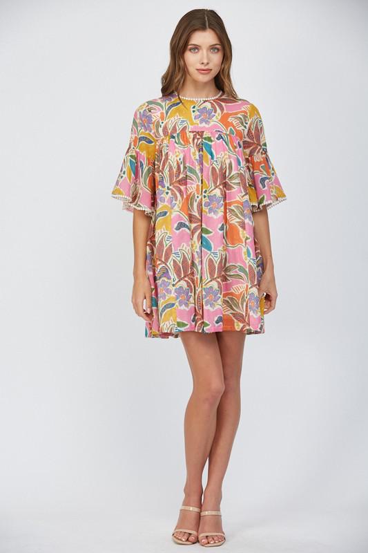 Vestido con guipur