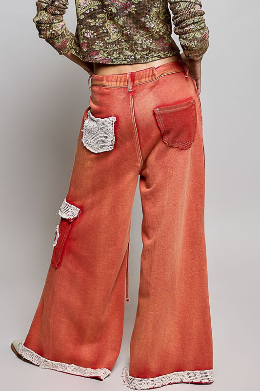 Pantalón deslavado estrellas