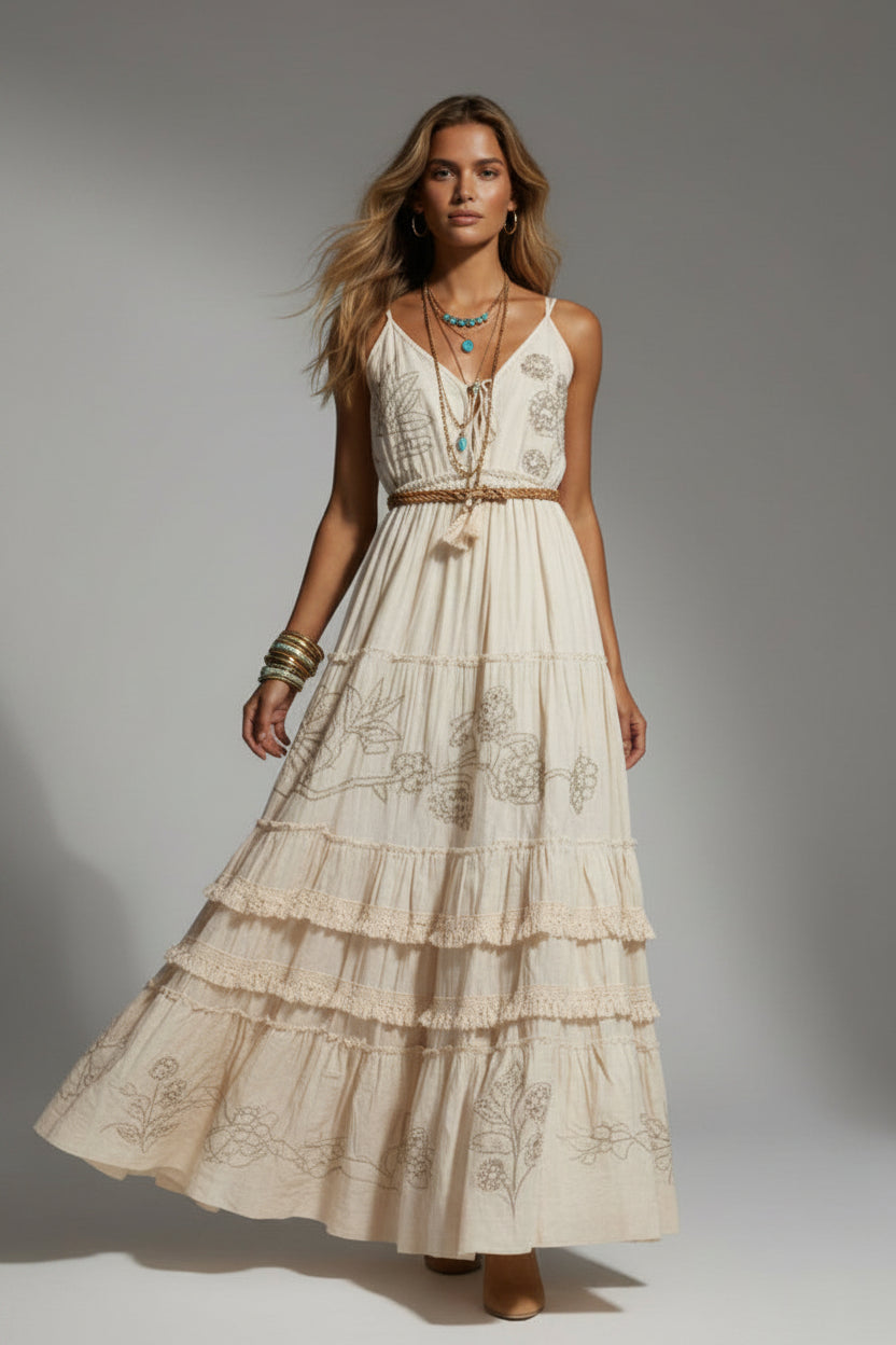 Vestido con barbas
