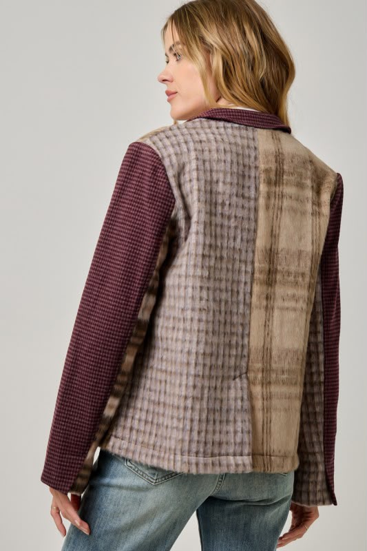 Saco multi cuadros