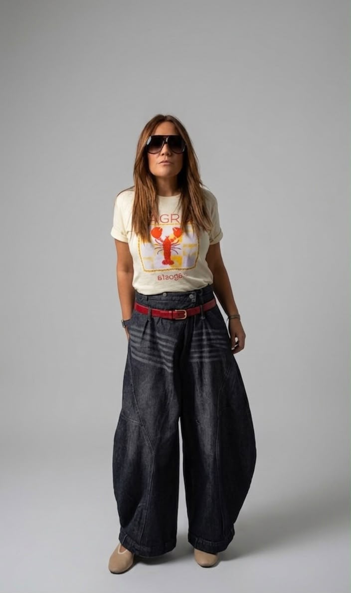 Jeans asimétricos barrel