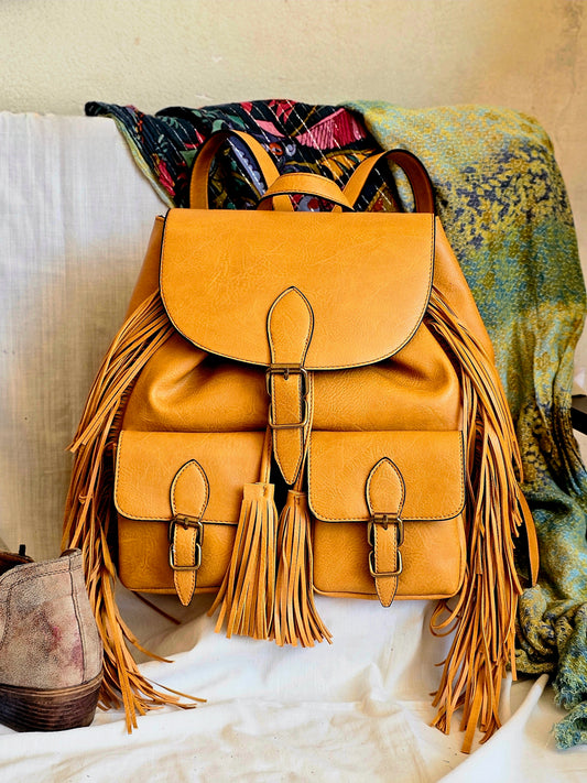 Backpack Boho de Flecos