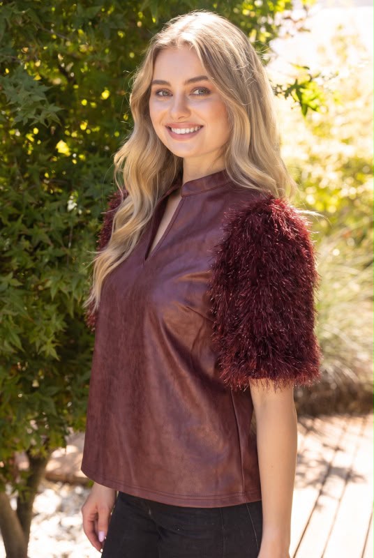 Blusa mangas hilos