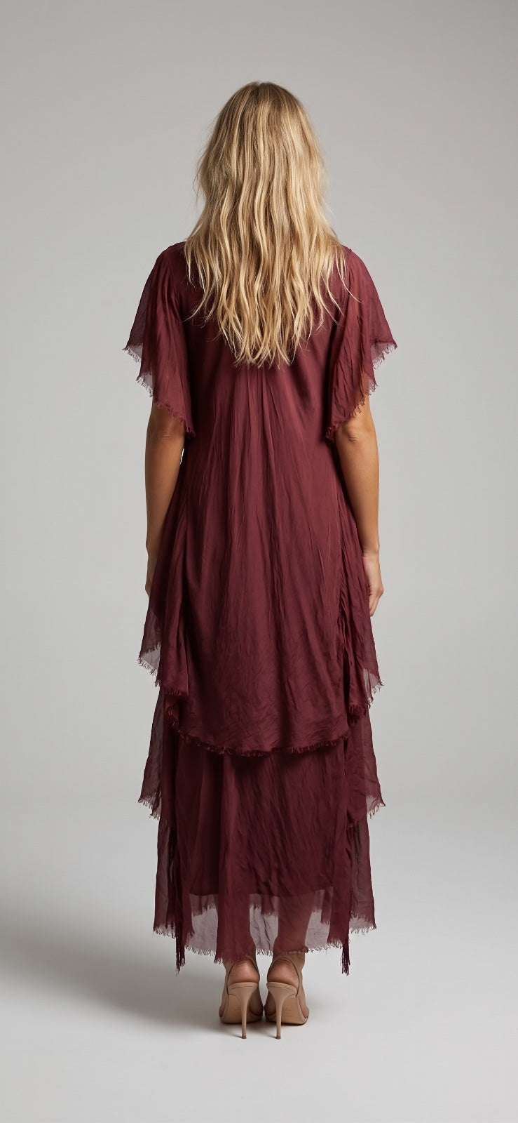 Vestido gajos y lentejuela