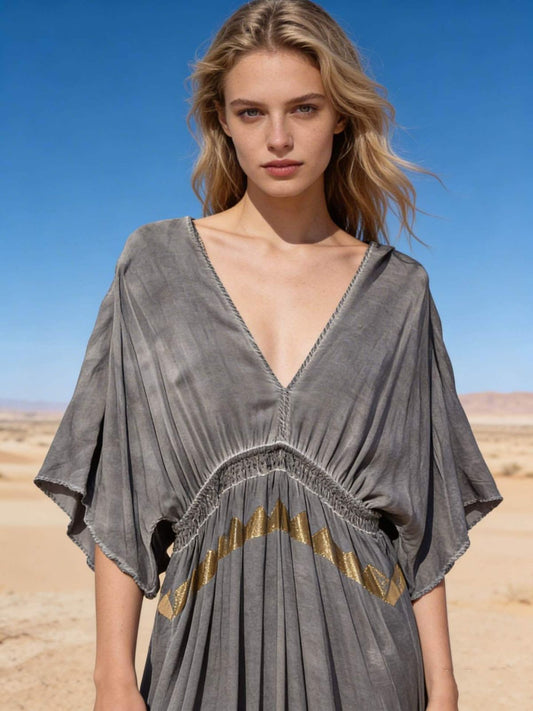 Vestido grecas con foil