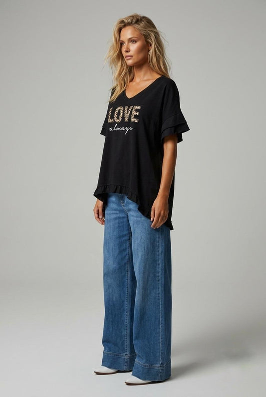 Camiseta LOVE animal print