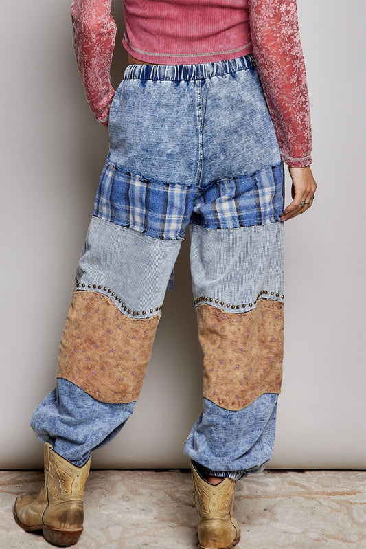 Pantalón globo telas