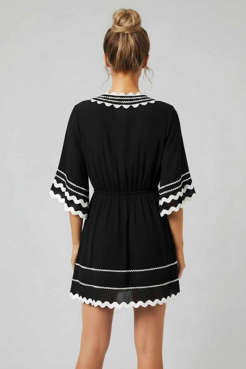 Vestido con espiguilla