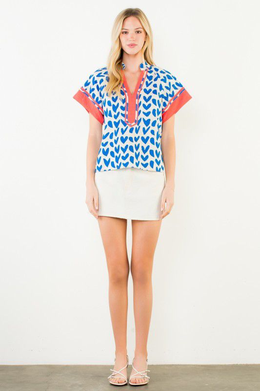 Blusa corazones