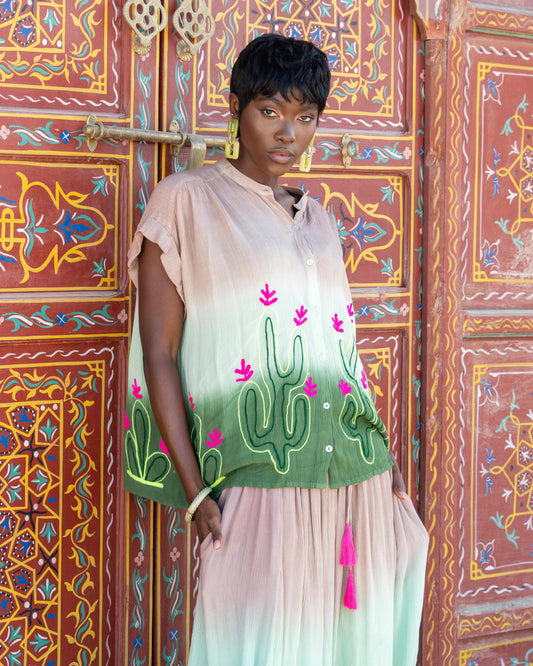 Set degradado con bordado