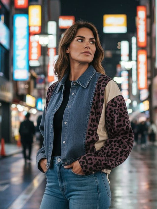 Camisa ligera combinación telas y jareta