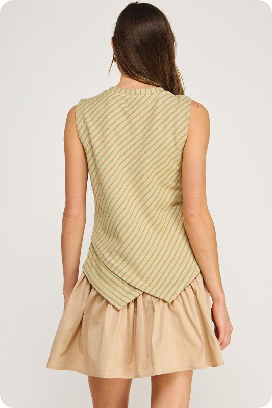 Vestido combinación de texturas