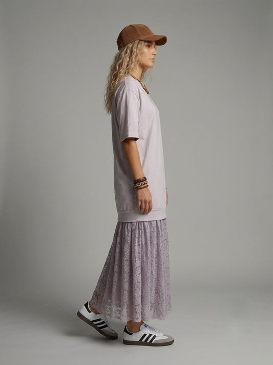 Vestido simulación camiseta y falda