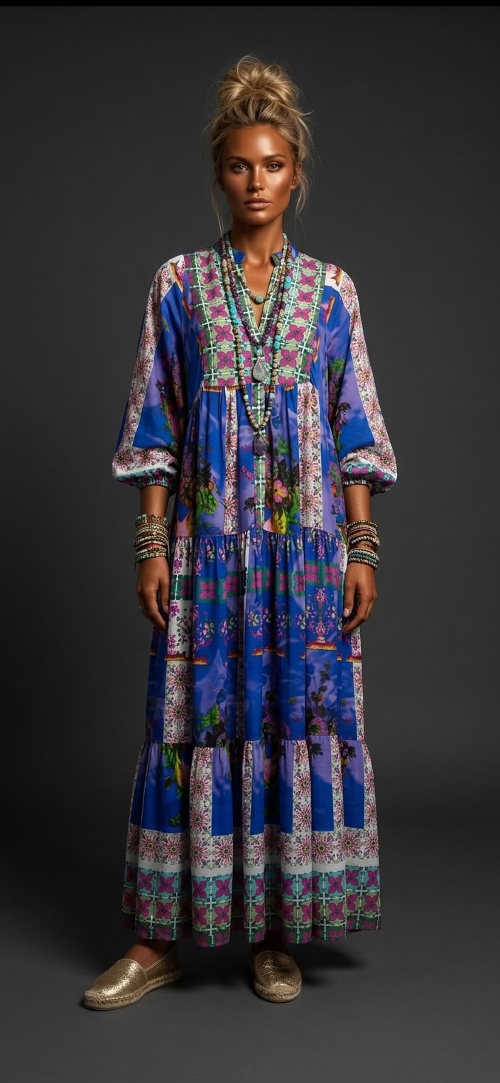 Vestido estampado flores