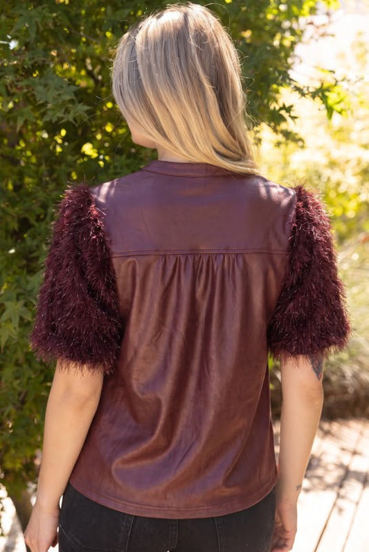 Blusa mangas hilos