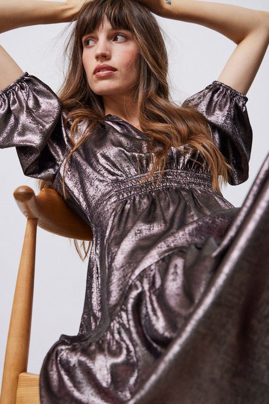 Vestido metalizado