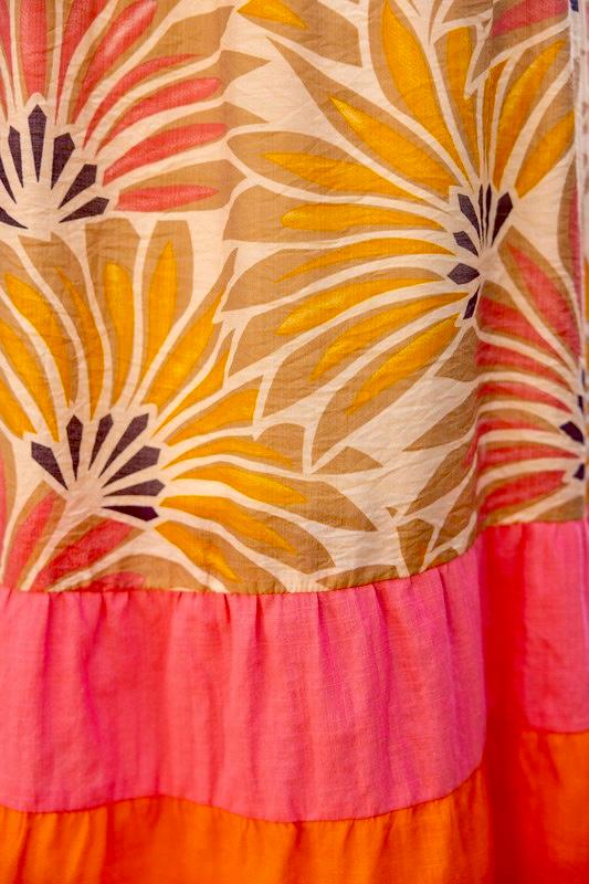 Vestido flores con escote “v”