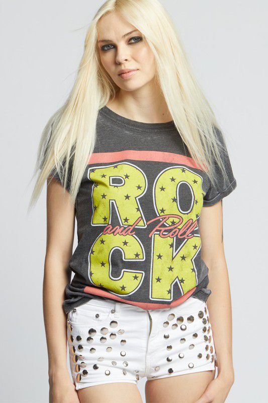 Camiseta ROCK con estrellas
