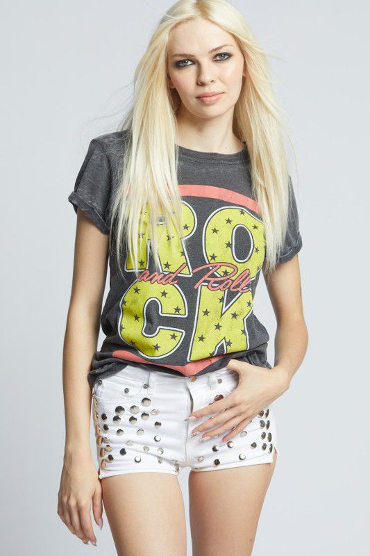 Camiseta ROCK con estrellas