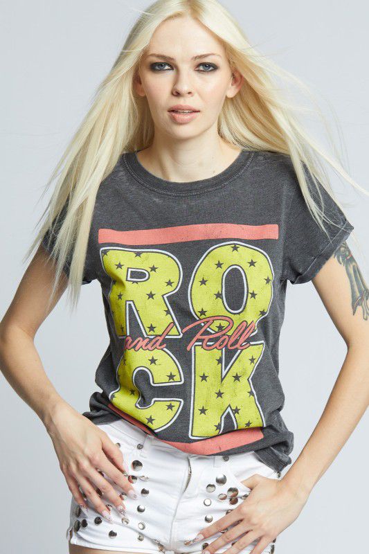 Camiseta ROCK con estrellas