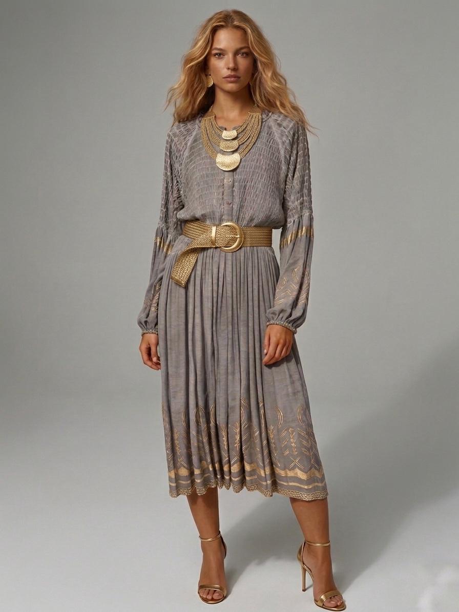 Vestido con resorte en talle