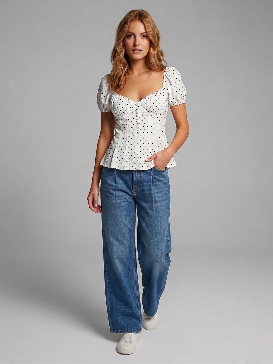 Blusa mini lunares