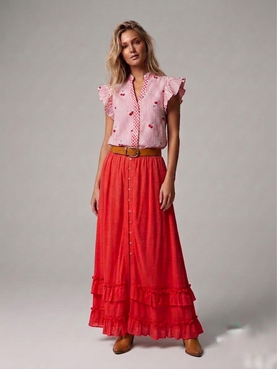 Blusa cerezas