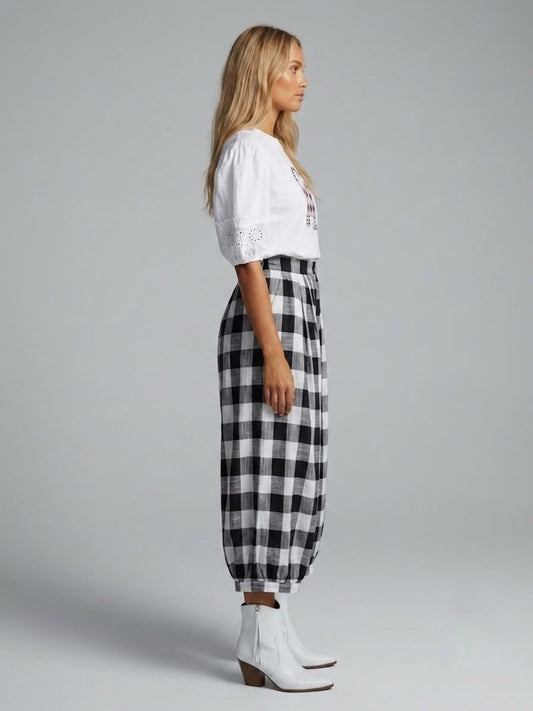 Pantalón Aladino a cuadros