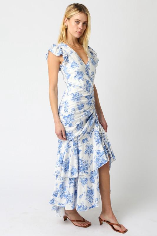 Vestido con vuelos y jareta