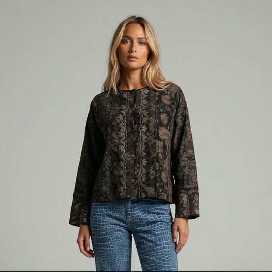Chamarra multi estampada