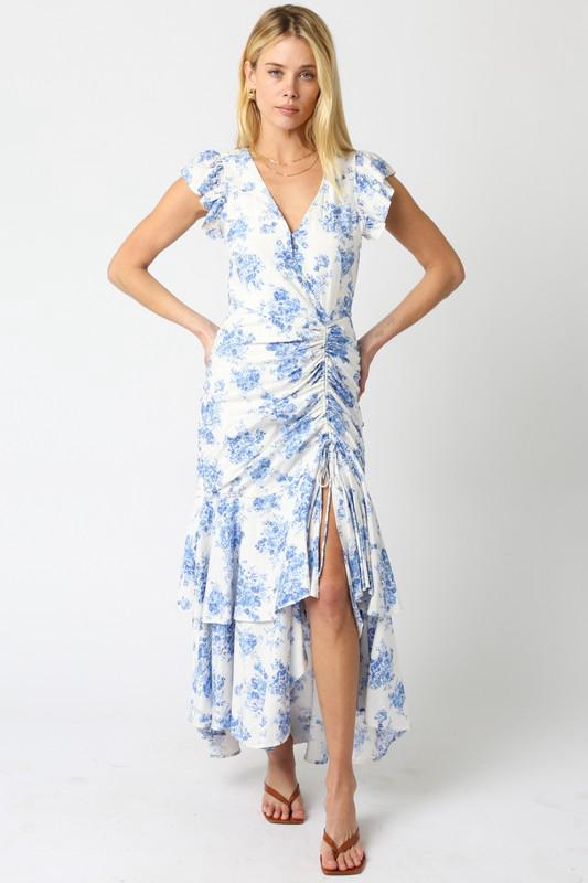 Vestido con vuelos y jareta