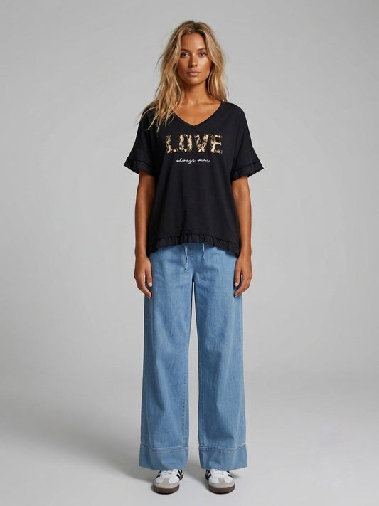 Camiseta LOVE animal print