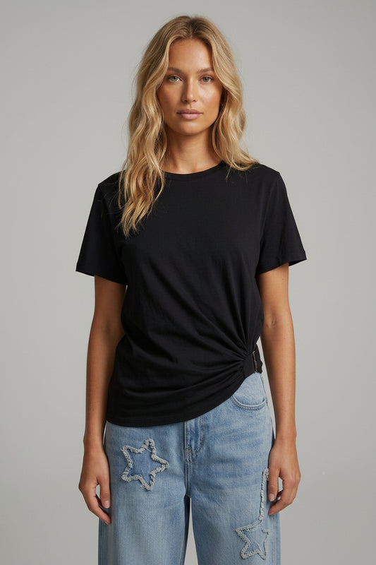 Blusa detalle cinto