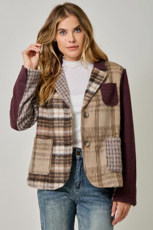 Saco multi cuadros