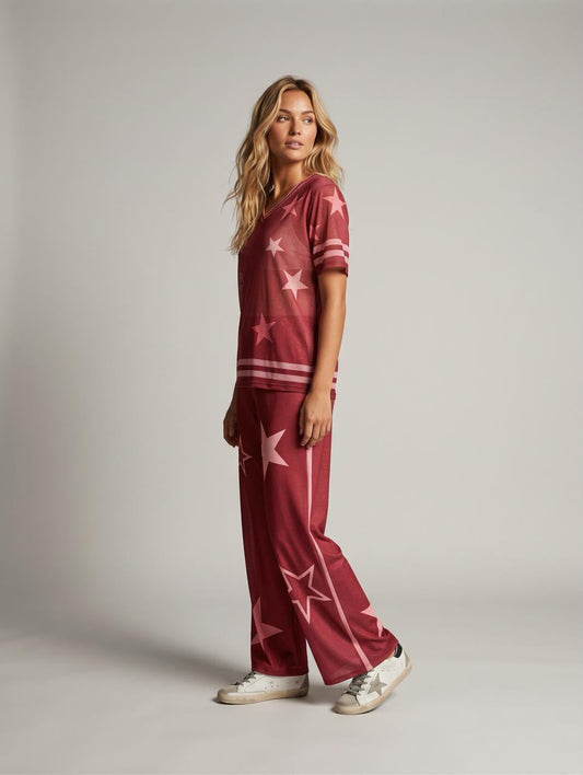 Set mesh franjas y estrellas