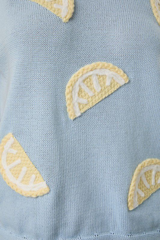 Blusa tejida limones