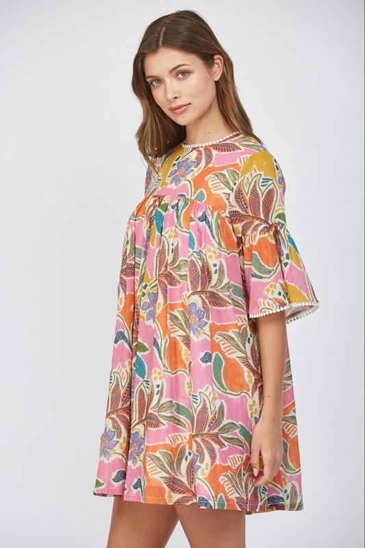 Vestido con guipur