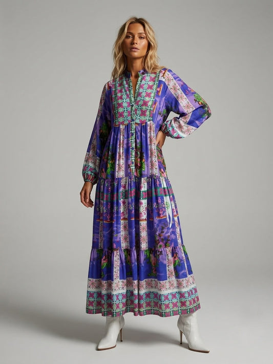 Vestido estampado flores