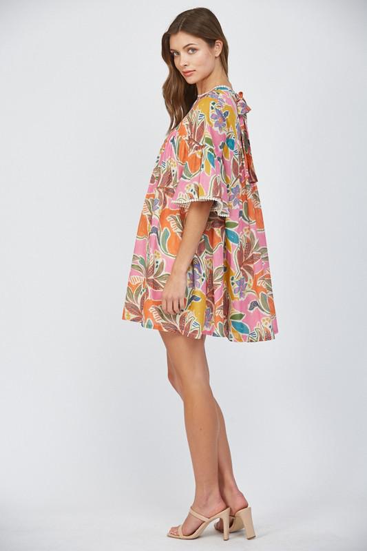 Vestido con guipur