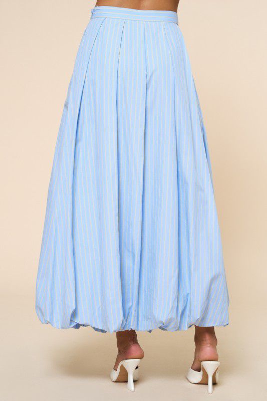 Falda bubble a rayas