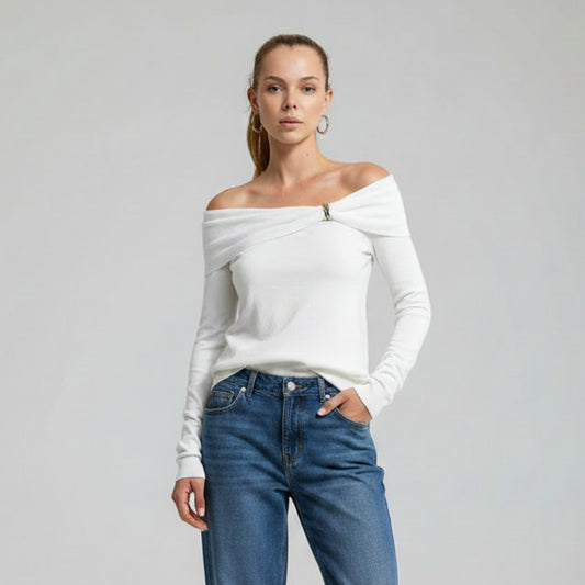 Blusa al hombro