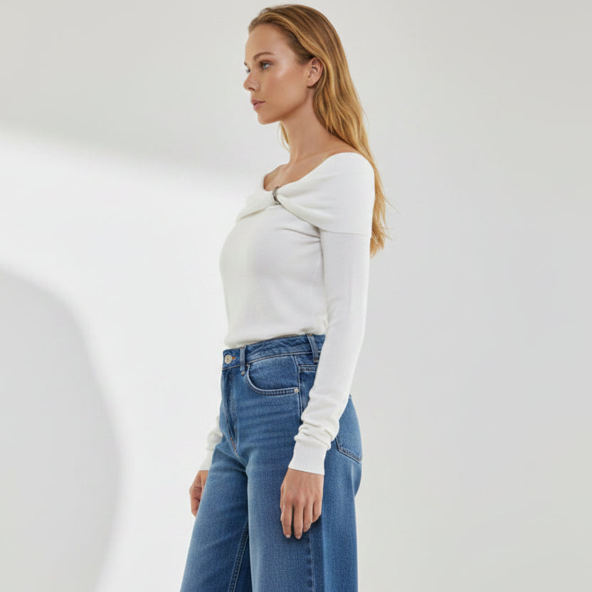 Blusa al hombro