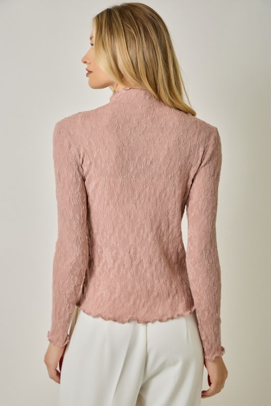 Blusa mesh punto cerrado