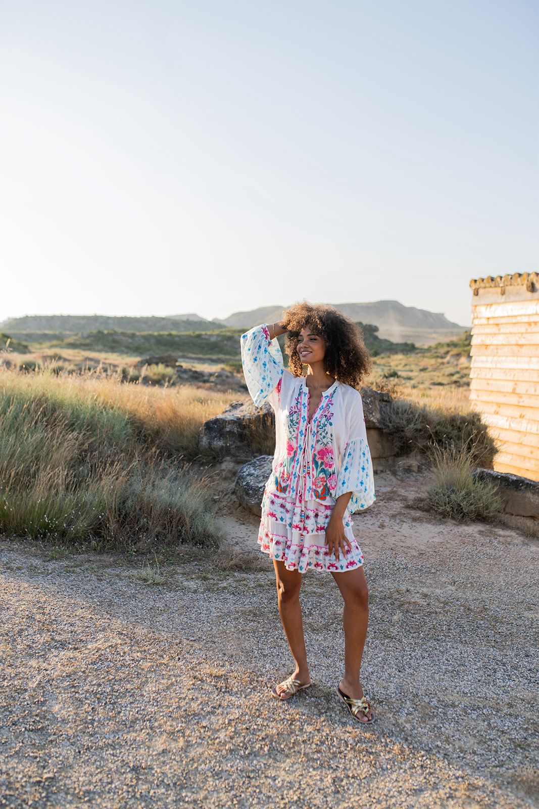Set falda y blusa flores