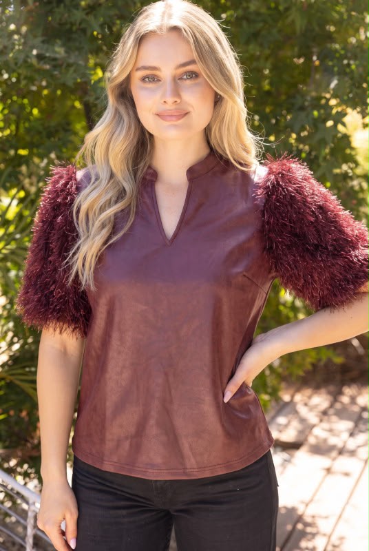 Blusa mangas hilos