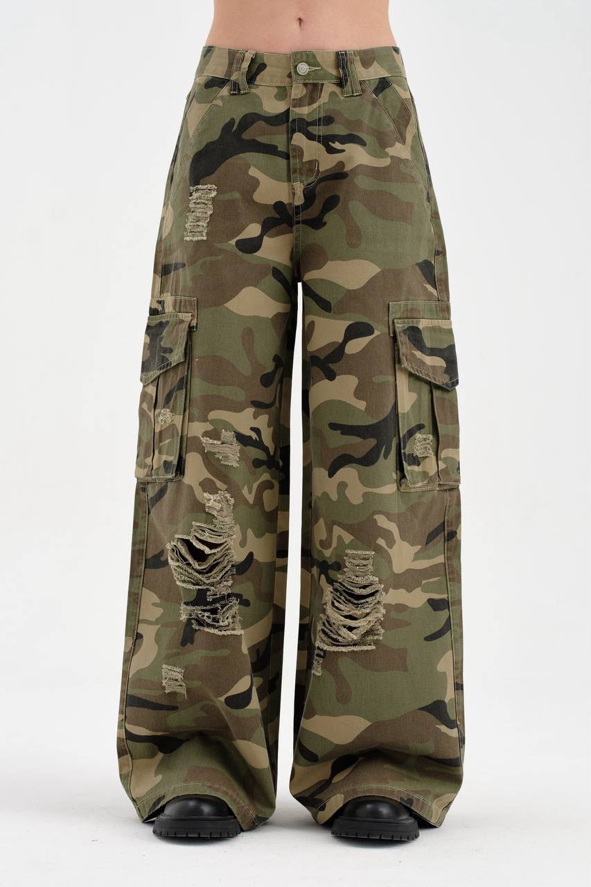 Jeans camuflaje cargo