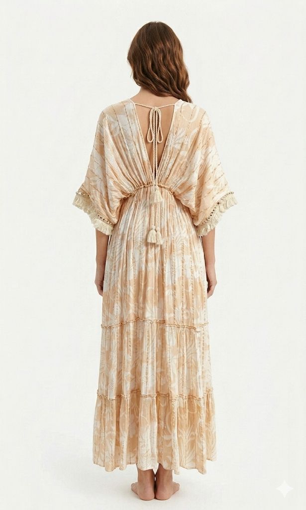Vestido flores de hilo